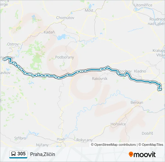 305  Line Map