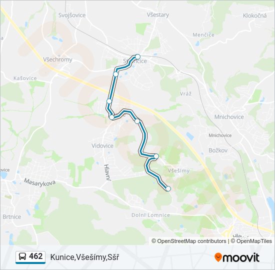  462: карта маршрута
