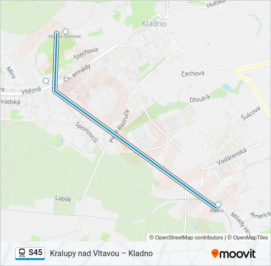 S45 Train Line Map