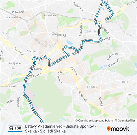 138 bus Line Map