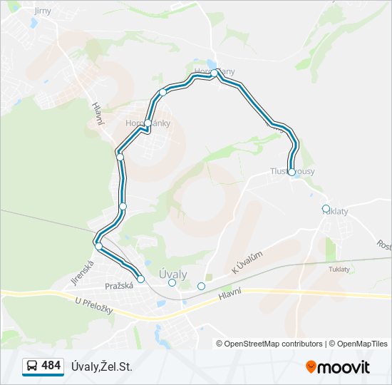 Автобус 484: карта маршрута