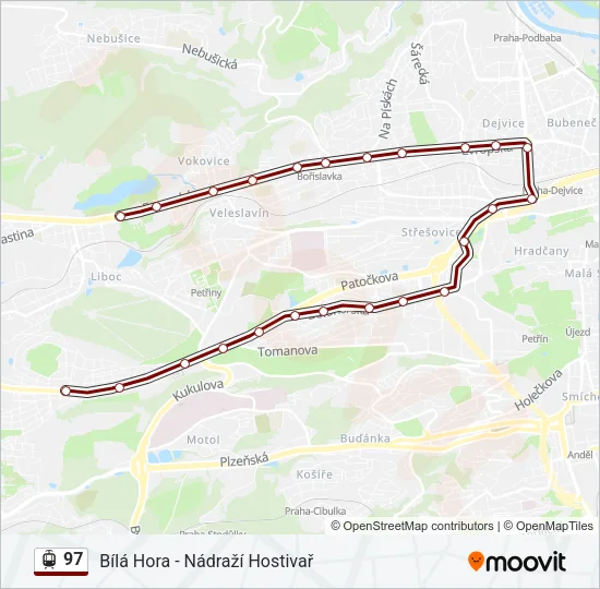 97 Light Rail Line Map