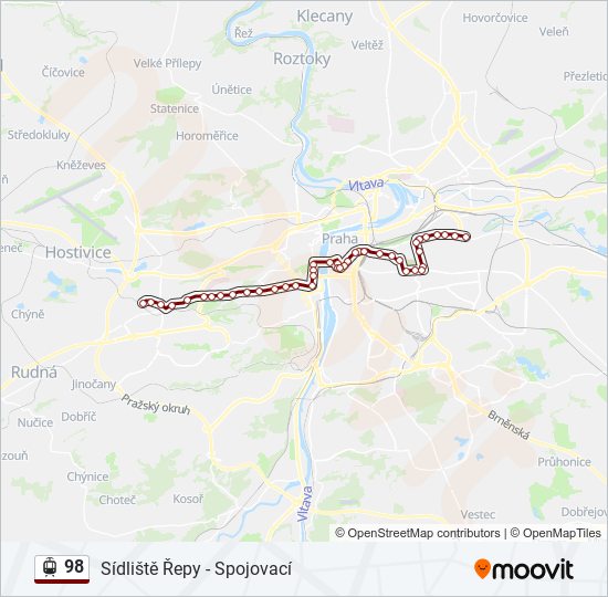 98 light rail Line Map