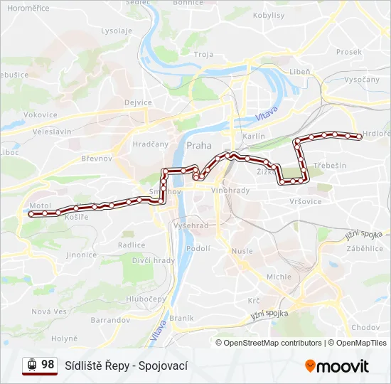 98 Light Rail Line Map