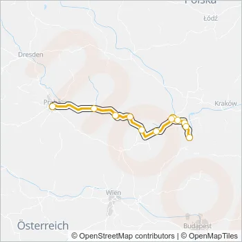 RJ 1003 Train Line Map