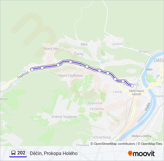 202 bus Line Map