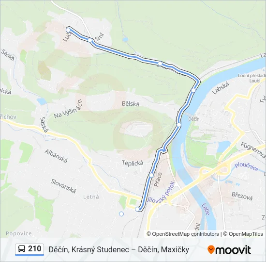 210 Bus Line Map