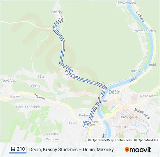210 Bus Line Map