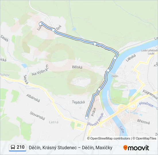 210 Bus Line Map