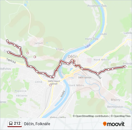 212 Bus Line Map