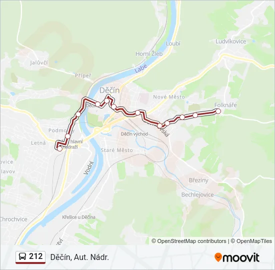 212 Bus Line Map