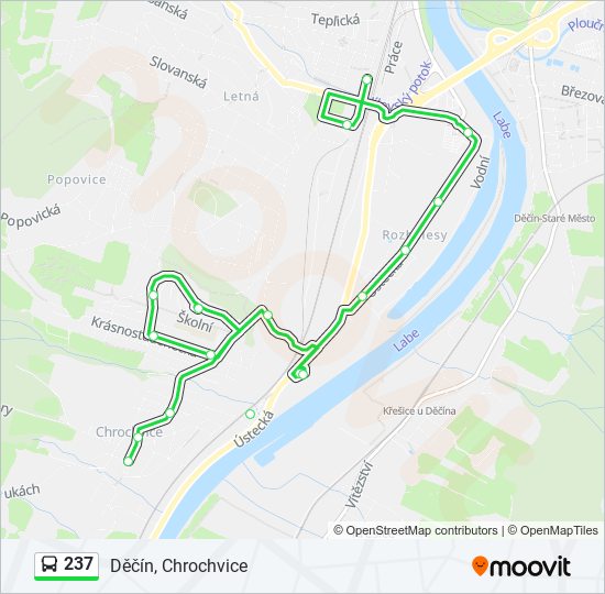 237 bus Line Map