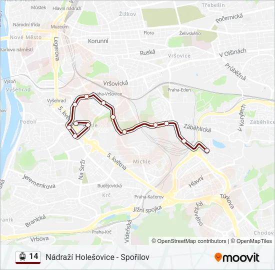 14 Light Rail Line Map