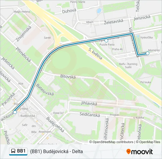 BB1  Line Map
