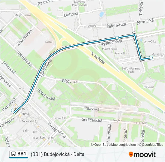 BB1  Line Map