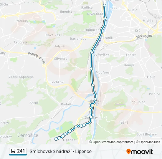 241 Bus Line Map
