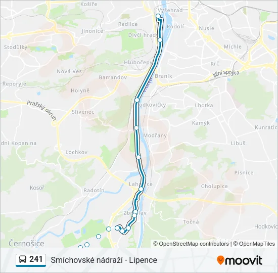 241 Bus Line Map