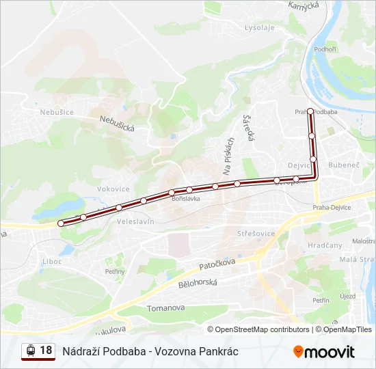 18 Light Rail Line Map