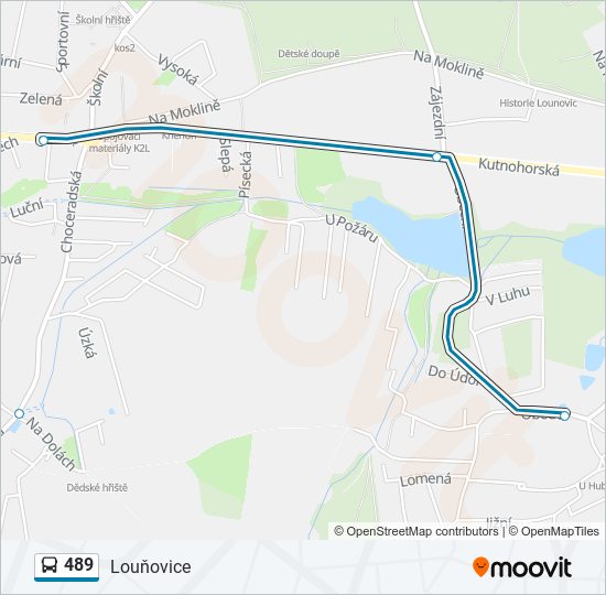 489 bus Line Map