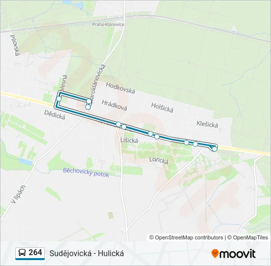 264 Bus Line Map