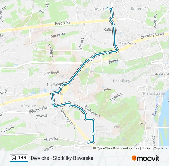 149 Bus Line Map