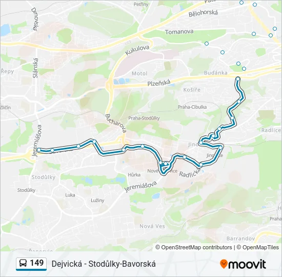 149 Bus Line Map