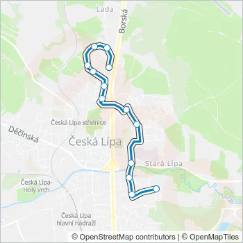 213 Bus Line Map
