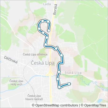 213 Bus Line Map