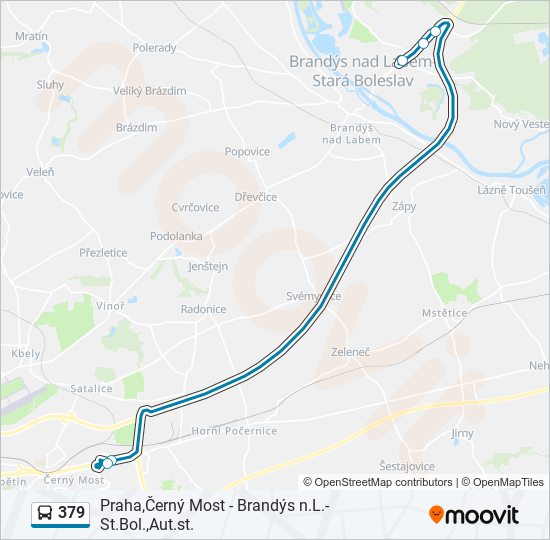 379 bus Line Map