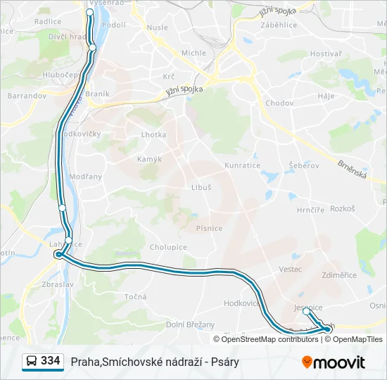 334  Line Map