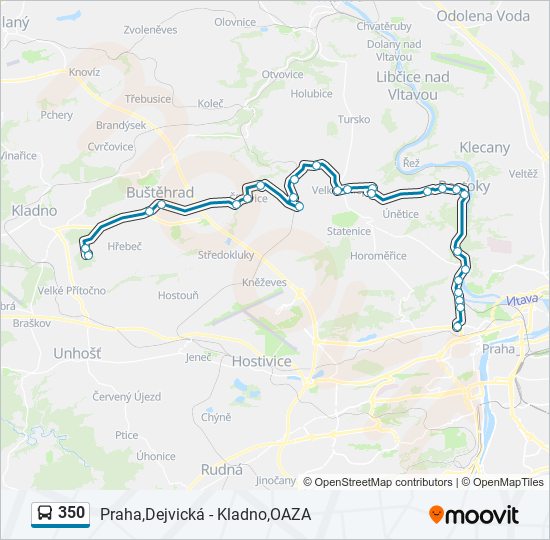 350 bus Line Map