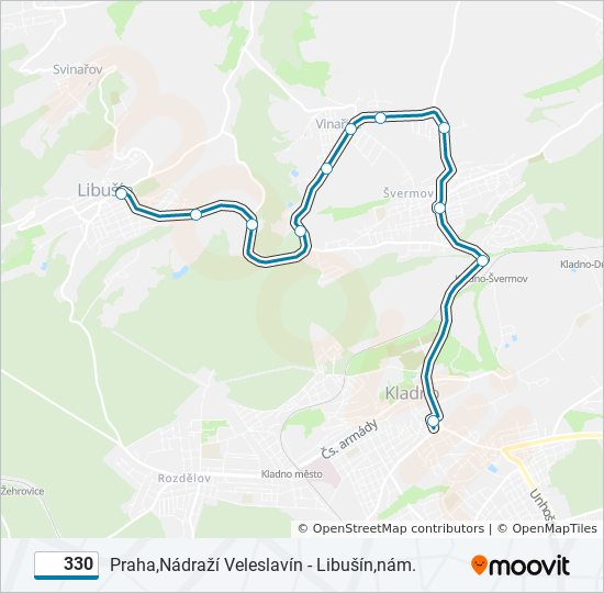 330 bus Line Map