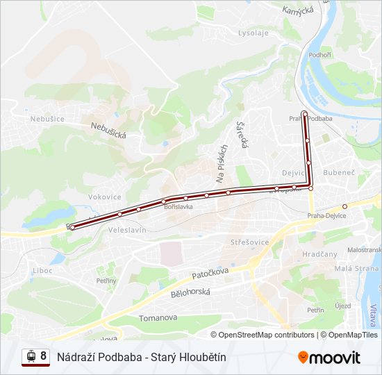 8 light rail Line Map