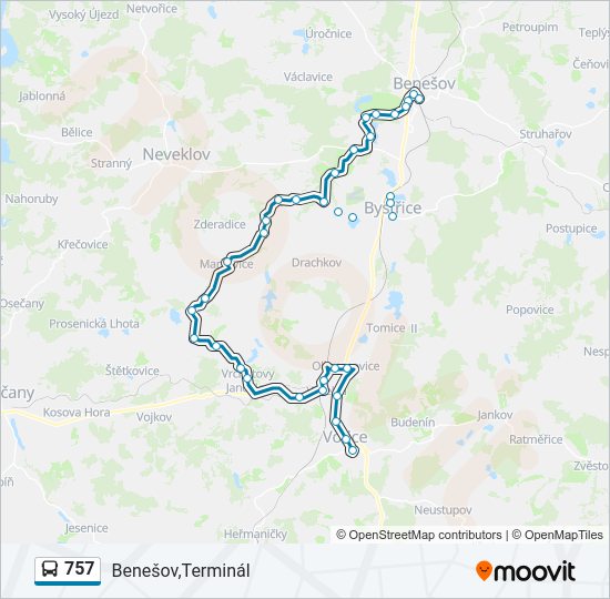  757: карта маршрута