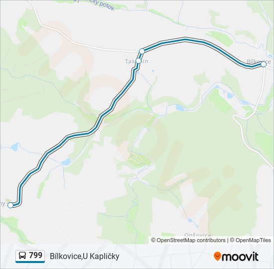 Автобус 799: карта маршрута