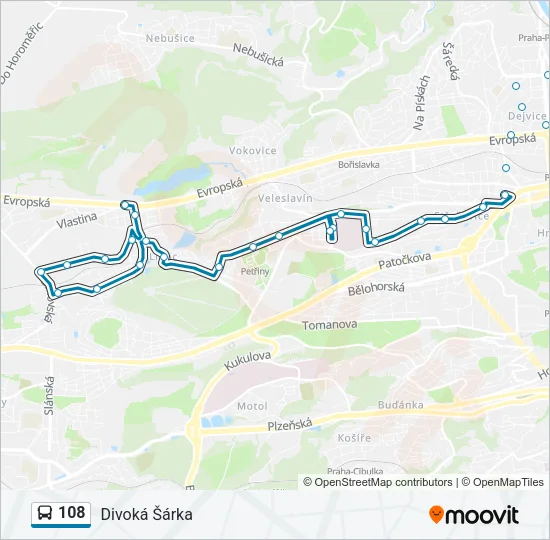 108 Bus Line Map