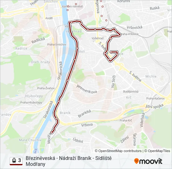 3 Light Rail Line Map