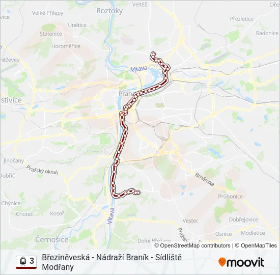 3 Light Rail Line Map