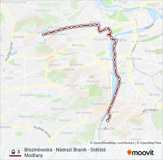 3 Light Rail Line Map