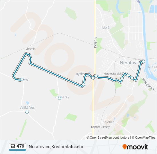 479 bus Line Map