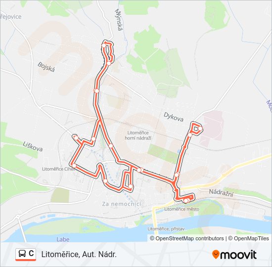 C Bus Line Map