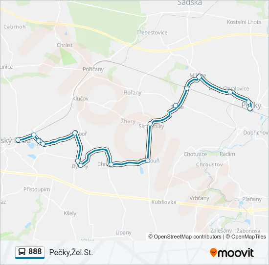 888 Bus Line Map