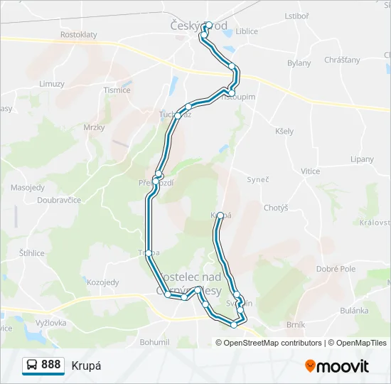888 Bus Line Map