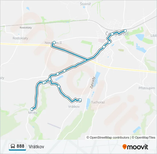 888 Bus Line Map