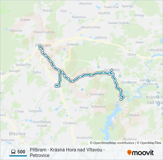  500: карта маршрута