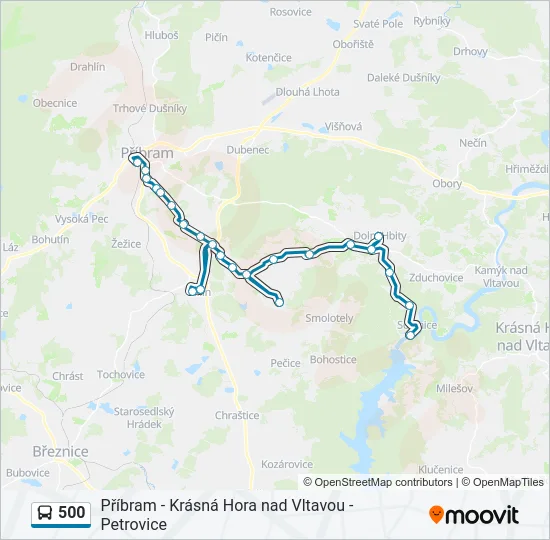  500: карта маршрута