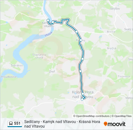 551  Line Map