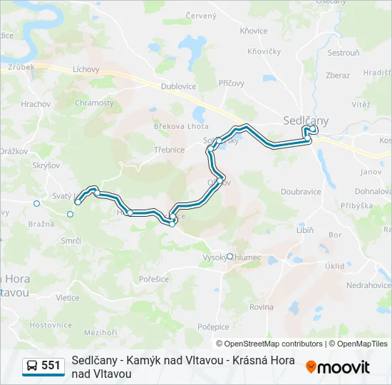 551  Line Map