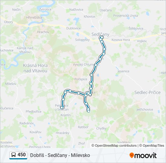450 Route Schedules Stops Maps Petrovice Updated 