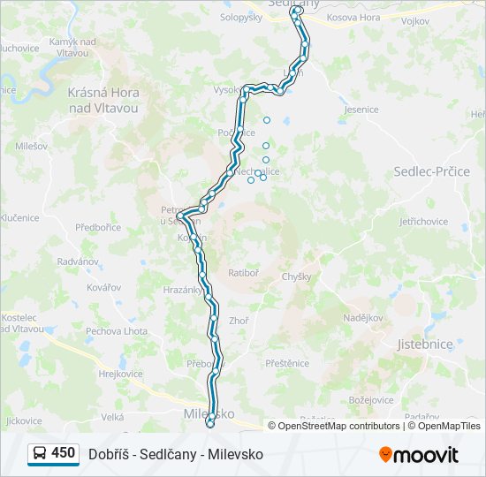 450 Route: Schedules, Stops & Maps - Milevsko,Aut.St. (Updated)